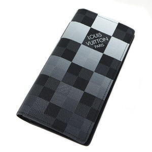 Louis Vuitton Portefeuille Black Damier Graphite NM Giant Brazza
